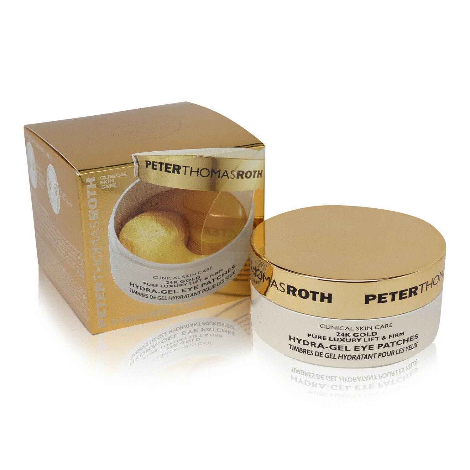 Peter Thomas Roth 24K Gold Pure Luxury Lift &amp; Firm Hydra-Gel Eye Patches 30 Pairs