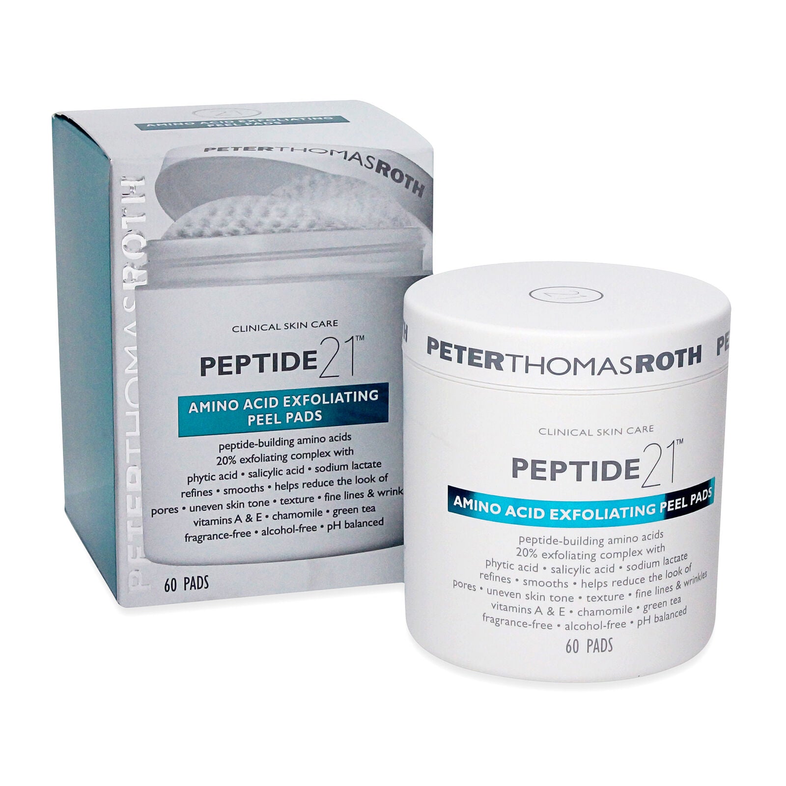 Peter Thomas Roth Peptide 21 Amino Acid Exfoliating Peel Pads 60 Cts